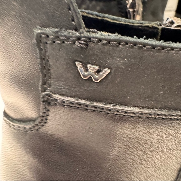 Wojas Women’s Black Leather Ankle Boots Size Zip 2” Heel Sz US 8.5 EU 39 - Picture 6 of 12